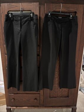 Express Black Work Dress Pants - Tailored Straight Leg